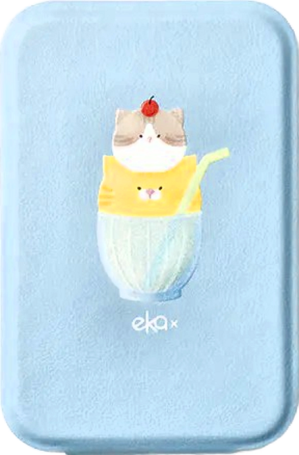 ekax 折疊隨身鏡 61.5g S(110 x 70mm), 貓咪冰沙, 1個