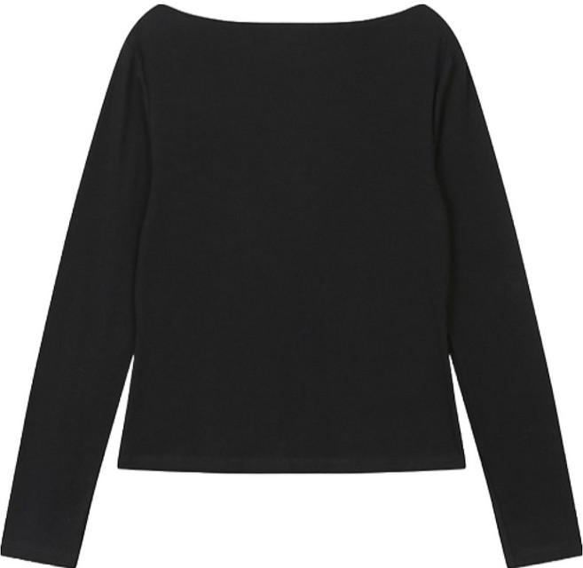 플라스틱아일랜드 여성용 보트넥 티셔츠 PQ7CL801