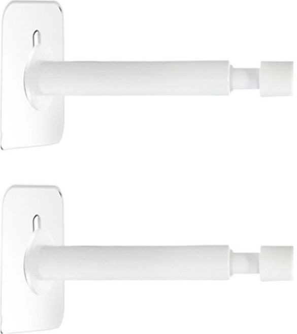 베이루 무타공 스프링 도어스토퍼 도어스톱, 화이트, 2개