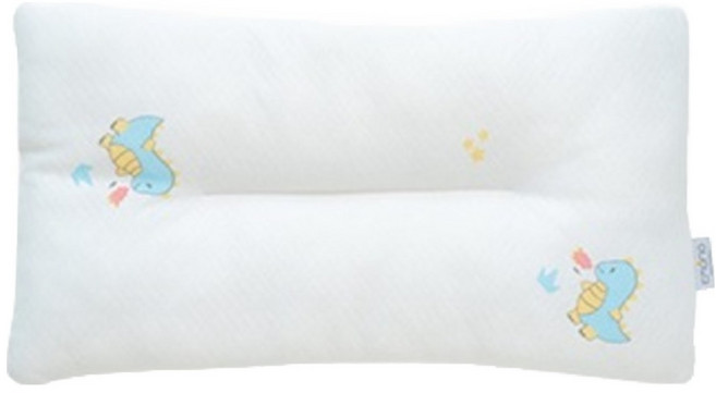 이몽 유아용 듀라론 냉감 순면 양면 베개, 앵그리 디노
