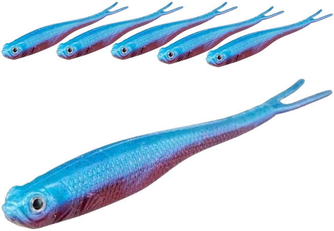 버클리 파워베이트 파워 저크쉐드 광어우럭다운샷 웜 13cm 6p, 카디날 테트라, 1개, 60g