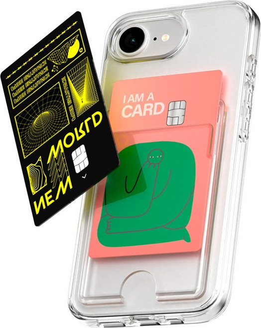 구스페리 크리스탈 듀얼 카드 포켓 휴대폰 케이스