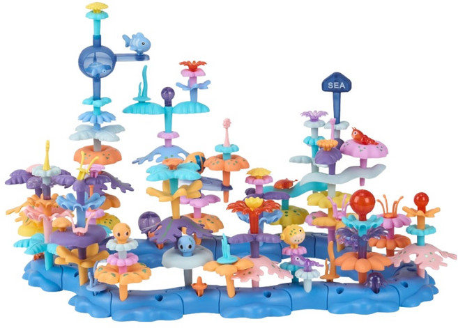 캐스비 튼튼 크리에듀 신비한오션월드 블록 136p, 1세트