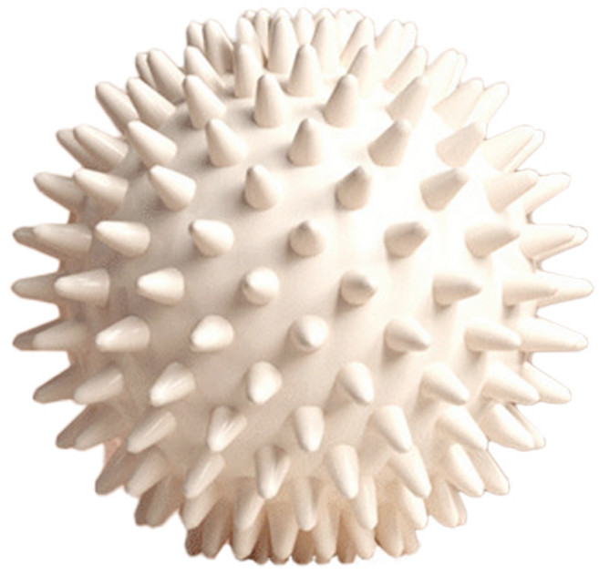 근육이완 요가 피트니스 마사지볼, 아이보리, 1개