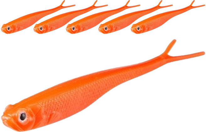 버클리 파워베이트 파워 저크쉐드 광어우럭다운샷 웜 13cm 6p, 솔리드 오렌지, 1개, 60g