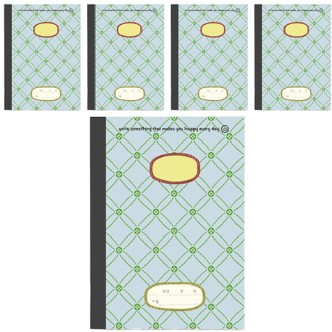 헬로우모리스 마음 독서노트 고학년, 혼합색상, 5개
