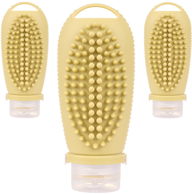 아이앤지마켓 파스텔 다용도 용기 10ml, 3개, 옐로우