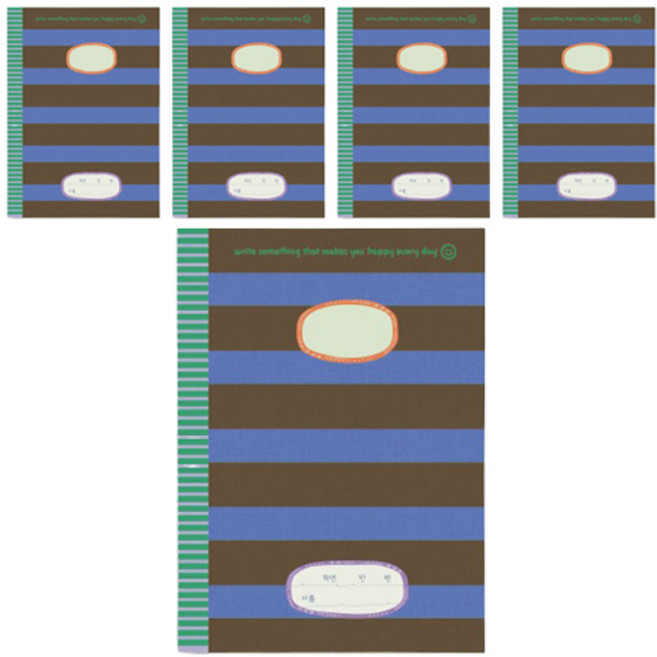 헬로우모리스 피에르 줄노트 고학년, 혼합색상, 5개