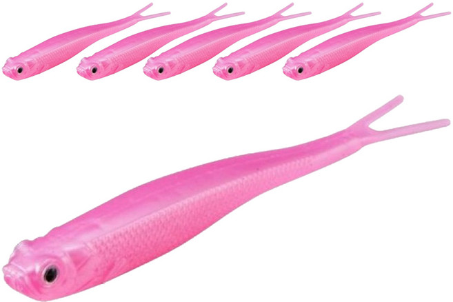 버클리 파워베이트 파워 저크쉐드 광어우럭다운샷 웜 13cm 6p, 솔리드 핑크펄, 1개, 60g