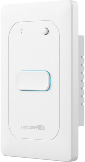 유니콘아이오티 1구 스마트 벽스위치 무선원격제어 자동불끄기 WIFI방식 TS-SW1, 1개