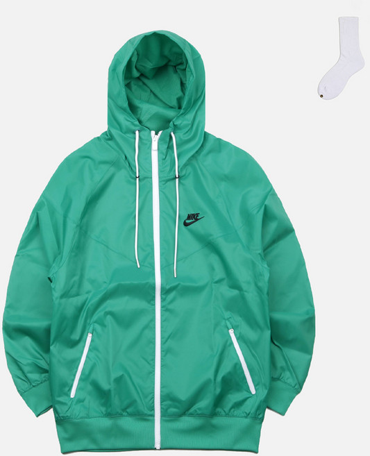 NIKE 耐吉 男士 Woven Windrunner 防風外套 DA0002 + welldone 襪子套組