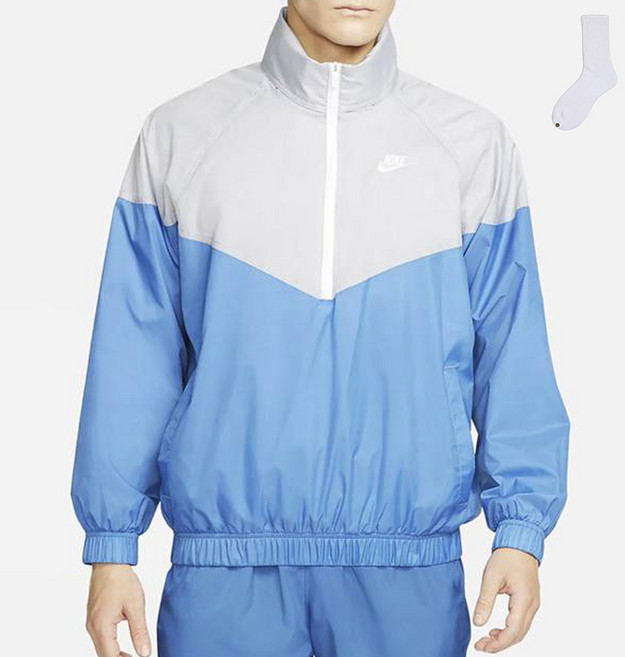 Nike 男款 Windrunner Anorak 外套 DQ4911-012 + Well-done 襪子組
