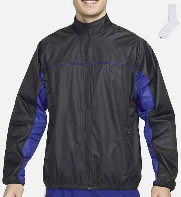 나이키 남성용 스톰 핏 러닝 바람막이 자켓 HF4633-010 + 웰던 양말 세트