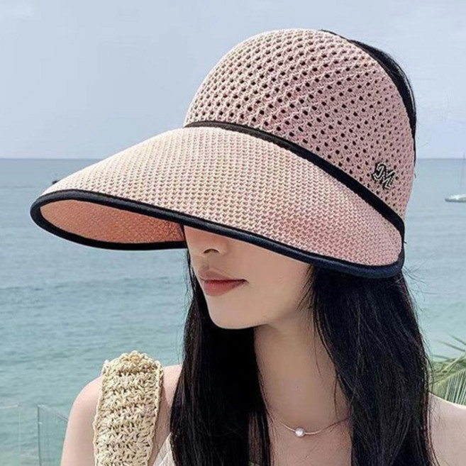 아뗄릭 와이드 브림 접이식 스트랩 썬캡 10135