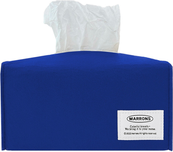 마롱즈 펠트 티슈 케이스, 블루