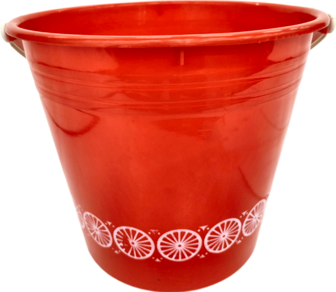 CHUANG YING 創贏 印花水桶 大, 紅色, 1個