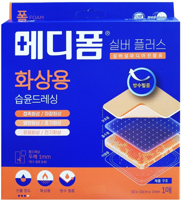 메디폼 실버플러스 밴드, 1개입, 1개