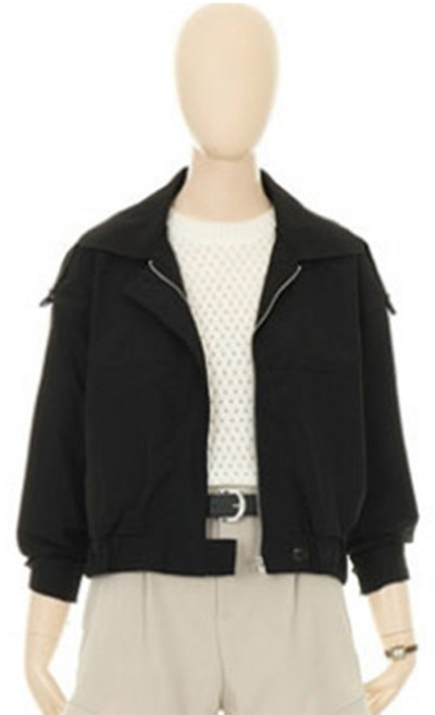 샐리 여성용 밴딩 카라 블루종 점퍼 I5A-IJP014