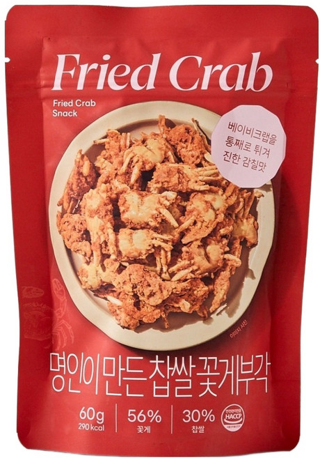 모던하우스 명인이 만든 찹쌀 꽃게부각, 60g, 1개