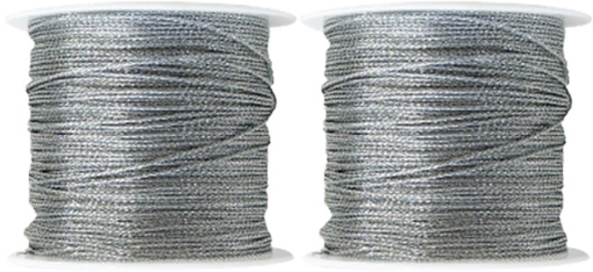핸즈픽 얇은 포장 끈, 은사실, 34m, 2개