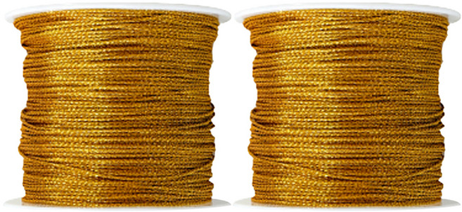 핸즈픽 얇은 포장 끈, 금사실, 34m, 2개