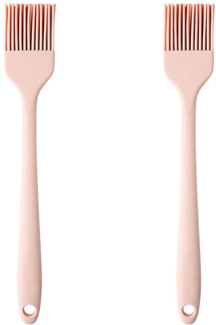 이지실리 실리콘 오일 브러쉬, 연핑크, 2개