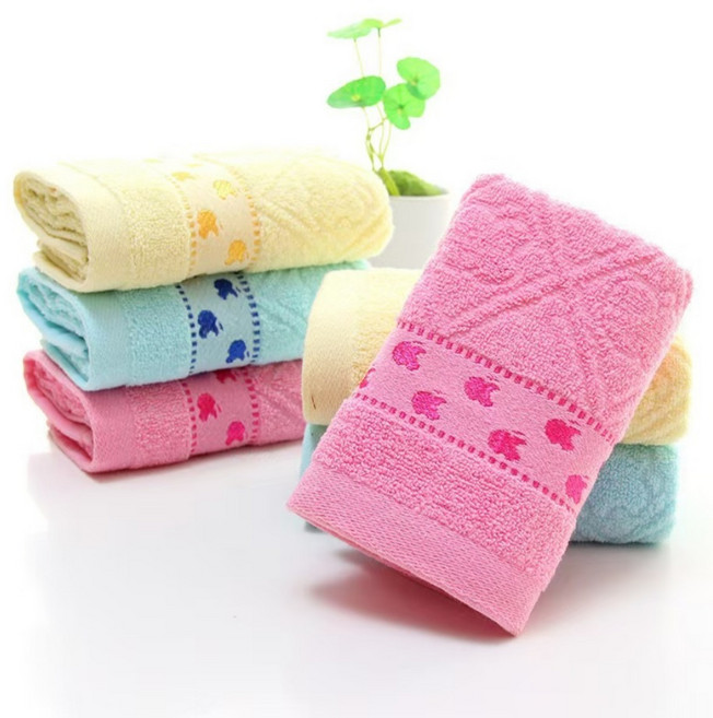 원이네 애플 미용 세면 타월 100g 면사 6종 세트, 혼합색상, 1세트