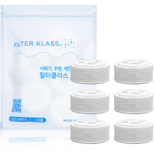 필터클래스 아토젯 프리미엄 세면대 호환 1년세트 6p, 1개, 무향