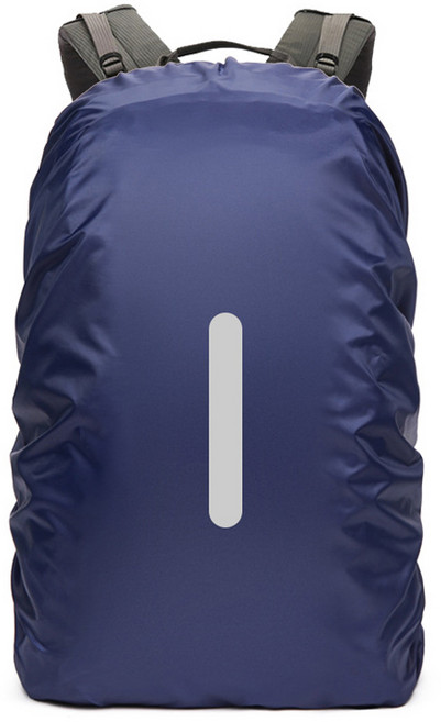 온트리 야광반사 배낭 가방 방수커버 35L, 네이비, 1개