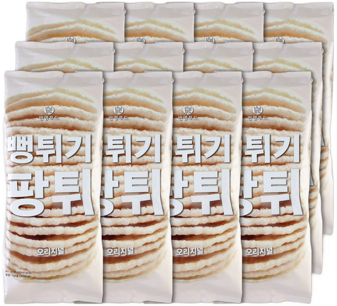 팡튀 오리지널 뻥튀기, 120g, 12개