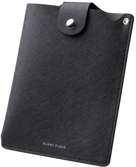 블랑플뢰르 소가죽 안티스키밍 RFID차단 카드 포켓 여권 파우치