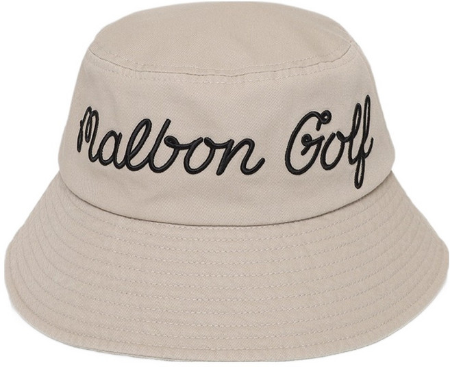 말본 남녀공용 베이직 레터링 버킷햇