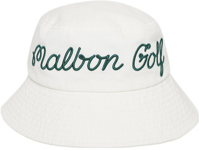 말본 남녀공용 베이직 레터링 버킷햇