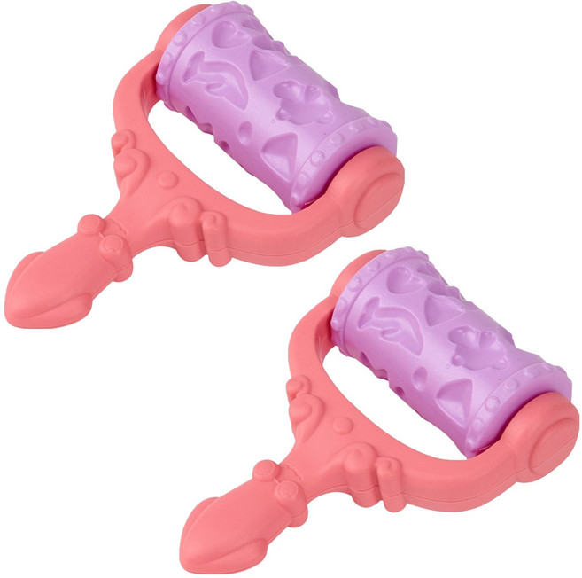 캐스비 네이처 모래별 친구들 모양찍기 롤러, 혼합색상, 2개