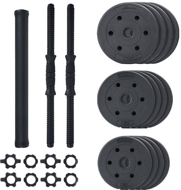 이고진 무게조절 덤벨 조립식 아령, 22kg, 1개, 블랙