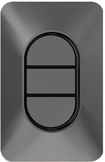 CLICKTAP LUNA 3開 嵌入式單切開關 深灰色, 1個