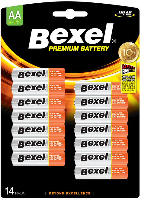 SM Bexel 鹼性AA電池 LR6, 1個, 14入