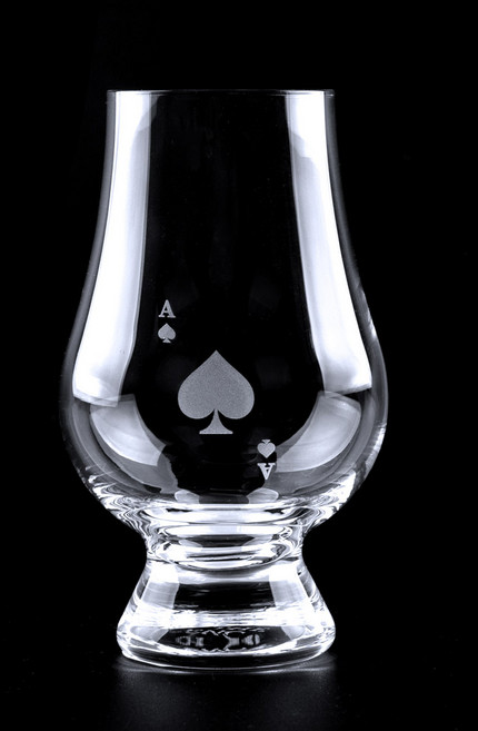 글렌캐런 글래스 아트 컬렉션 2 에이스 포커 시리즈 양주잔 스페이드, 1개