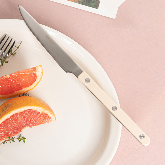 티니블랑 레브 테이블 디너 나이프, 1개, 아이보리