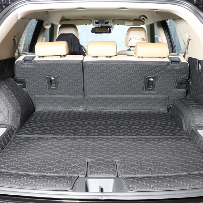 차팡 트렁크 차박매트 풀커버 + 도어매트 LED 무 세트, LED무, 블랙