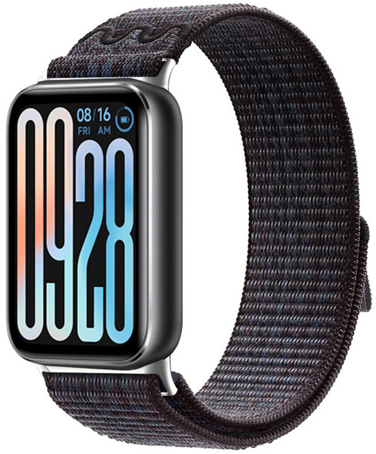 스페이스쉴드 스마트워치 풀탭 스포츠루프 스트랩, 블루블랙, 1개