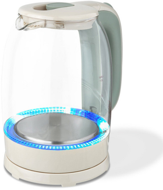 셰프라인 크리스탈 유리 전기 포트 1.8L, EK8203