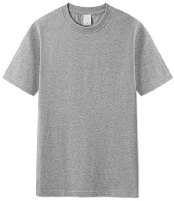 男女通用透氣厚實14支短袖T恤 MDBT158TS, 麻灰色