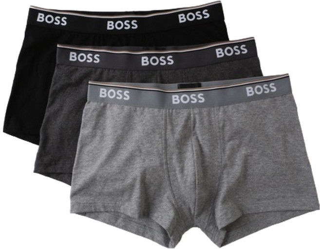 HUGO BOSS 男款彈性棉四角褲 3入組