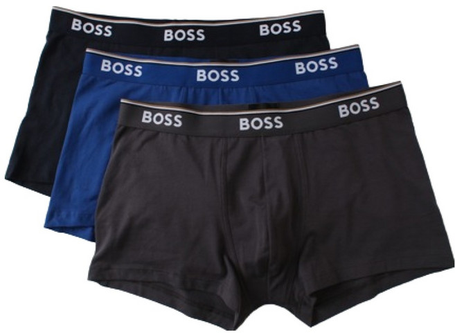 HUGO BOSS 男款彈性棉四角褲 3入組