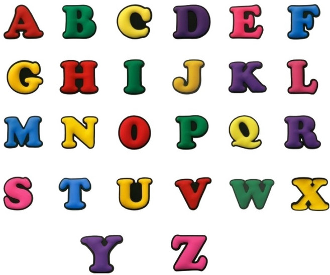 아이코어스 알파벳 실내화 꾸미기 파츠 26종 세트, 혼합색상, 1세트