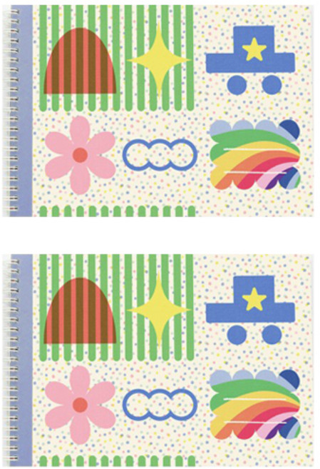 헬로우모리스 케빈 종합장, 혼합색상, 2개