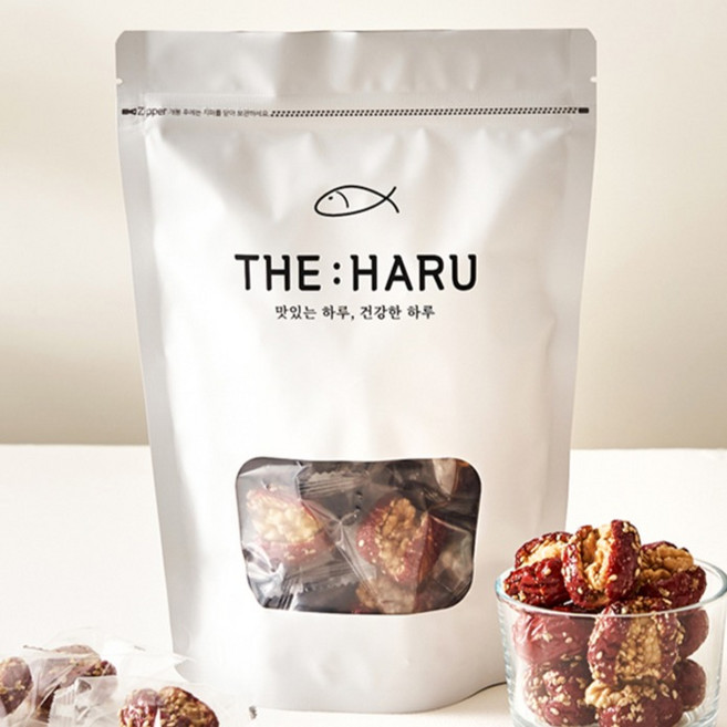 THEHARU 건조 대추와호두, 1개, 200g