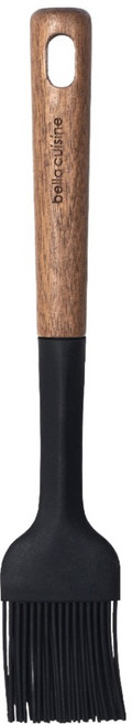 벨라쿠진 월넛우드 실리콘 오일브러쉬, 블랙, 1개
