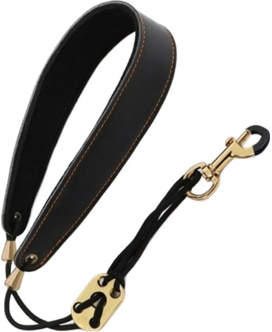 색소폰 넥 스트랩, 블랙 + 골드, 1개